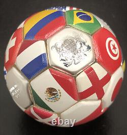 2022 Soccer Ball Spherical Coin 30g. 999 Silver Special Collectible Coin