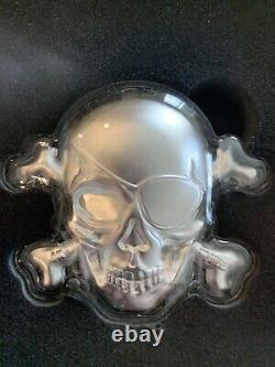 2022 Treasure Island Skull 5 oz Silver Coin Barbados New Free Ship