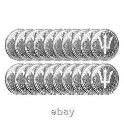 2023 1 oz Barbados Silver Trident Coin (BU Lot of 20)