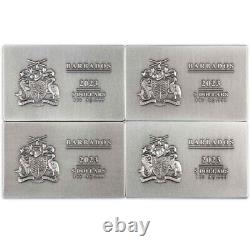 2023 Antique Barbados Silver The Boston Tea Party 4-Coin Set