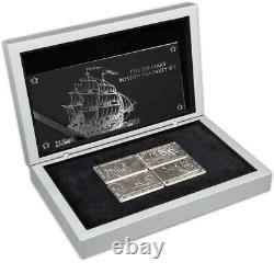 2023 Antique Barbados Silver The Boston Tea Party 4-Coin Set