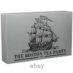 2023 Antique Barbados Silver The Boston Tea Party 4-Coin Set