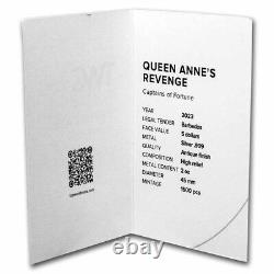 2023 Barbados 2 oz Silver Antique Queen Anne's Revenge SKU#286241