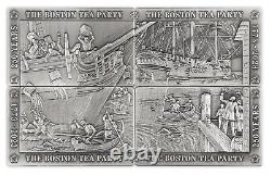 2023 Barbados 250 Years of Resistance Boston Tea Party 4oz Silver Coin Set