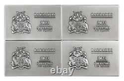 2023 Barbados 250 Years of Resistance Boston Tea Party 4oz Silver Coin Set