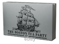 2023 Barbados 250 Years of Resistance Boston Tea Party 4oz Silver Coin Set