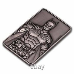 2023 Barbados 3 oz Silver Antique Batman Bar Coin