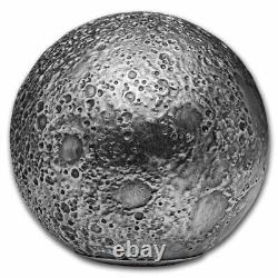 2023 Barbados 3 oz Silver Moon Spherical Coin