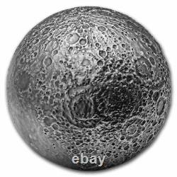 2023 Barbados 3 oz Silver Moon Spherical Coin