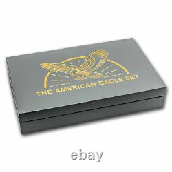 2023 Barbados 4 oz Silver American Eagle 4-Coin Antique Set SKU#280207