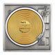 2023 Barbados $5 3-oz Silver 24-kt Gold-Plated Antiqued Spinning Vinyl Record Co