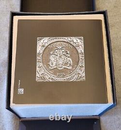 2023 Barbados $5 5oz Silver Eye of Providence Pyramid withGold Gilding & OGP/COA