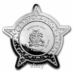 2023 Barbados 5 oz Silver Wonder Woman Special Shape Coin