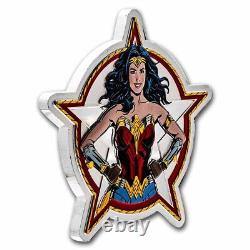 2023 Barbados 5 oz Silver Wonder Woman Special Shape Coin