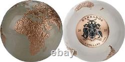 2023 Barbados Bright Marble 3oz Silver Spherical Coin