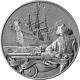 2023 Barbados Captain's of Fortune Queen Anne's Revenge 2 oz Silver Coin