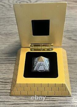 2023 Barbados Eye of Providence Pyramid Shape 5oz. 999 Silver Antiqued Coin