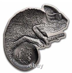 2023 Barbados Shift of Colors Chameleon 3oz Silver Color Changing Coin