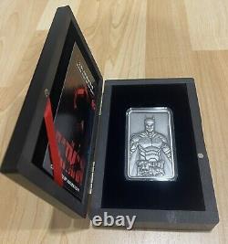 2023 Barbados The Batman 3 Oz $5 Silver Uhr Antique Bar Coin Low Mintage 250