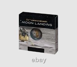 2024 BARBADOS 55th ANNIVERSARY MOON LANDING $5 1oz. 99.9% PURE SILVER COIN