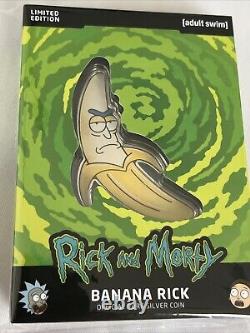 2024 Barbados Adult Swim Rick and Morty Banana Rick 1 oz Silver Colorized Coin