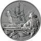 5 BB-Dollar Barbados 2023 Captains of Fortune Queen Anne's Revenge 2oz Silver