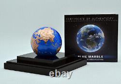 BARBADOS $5 2021 3 Oz Pure Silver'Blue Marble' withRose Gold Plating Planet Earth