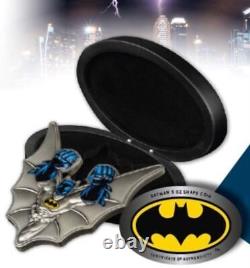 BATMAN 5 Oz Shaped. 999 Silver Coin 5$ Barbados 2022