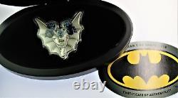 BATMAN 5 Oz Shaped. 999 Silver Coin 5$ Barbados 2022