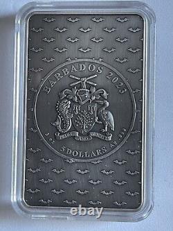 BATMAN UHR 3 Oz Silver Coin 5$ Barbados 2023 Mintage 250