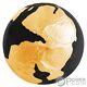 BLACK PANGEA BLUE MARBLE Gilded Spherical 3 Oz Silver Coin 5$ Barbados 2022