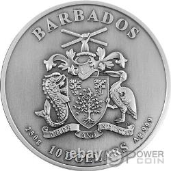 BOSTON TEA PARTY 250th Anniversary Silver Coin 10$ Barbados 2023