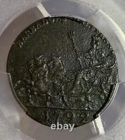 Barbadoes 1/2 Penny Coin 1792, PCGS AU