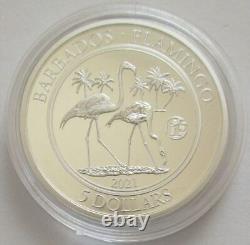 Barbados 1 Dollar 2021 Flamingo Fabulous 15 Privy 1 Oz Silver