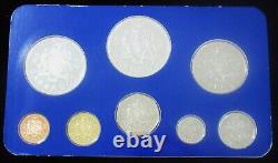 Barbados 1980 Uncirculated 8 Coin Proof Set in Original Box, CoA