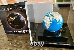 Barbados 2023 $5 3oz Silver Blue Marble Glow in the Dark Enamel 999 Minted