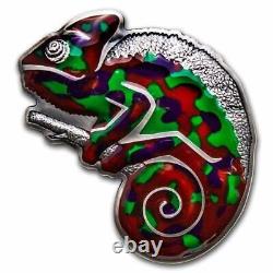 Barbados 2023 Shift of Colors Chameleon 3 oz Silver Color Changing Coin