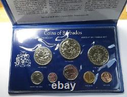 Barbados Cent 1979FM (U) BU Set 8 Coins Very low mintage of 523