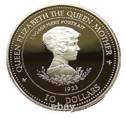 Barbados Gold Coin $10 1995 Queen Mother Engagement Portrait 1/4oz. 583 14ct