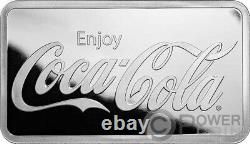 COCA COLA 10 Oz Bar Silver USA 2023