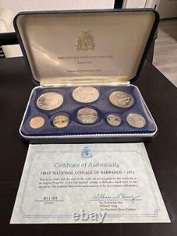 Coins First National Coinage Of Barbados 1973