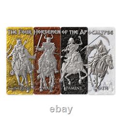 Four Horsemen Of The Apocalypse $5 Set 4x1oz Barbados 2024