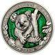 KOALA Colors of Wildlife 3 oz. Silver Coin Barbados 2022