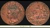 King George The III On A Barbados Penny In 1788 Thru 1791