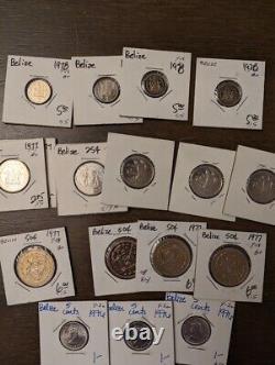 Lot of 126 Coins South America Collection #2 Bahamas Barbados Belize Bermuda