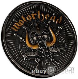 MOTÖRHEAD Rock Band 1 Oz Silver Coin 5$ Barbados 2024