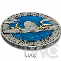 Mechanical Flight 120th Anniversary 500 g Silver Coin 10$ Barbados 2023