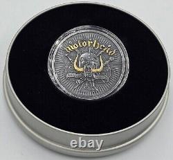 Motorhead 1 oz. 999 Silver coin $5 Barbados 2024