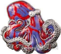 OCTOPUS 3 Oz Silver Coin 5$ Barbados 2024