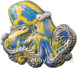 OCTOPUS 3 Oz Silver Coin 5$ Barbados 2024